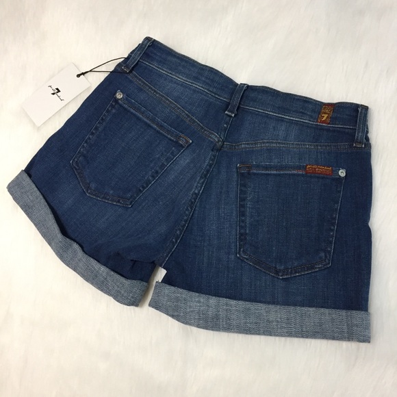 🆕 7 For All Mankind Distressed Denim Shorts (24)